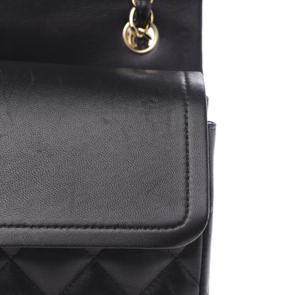 Chanel Lambskin Quilted Jumbo Double Flap Black 12 of 18