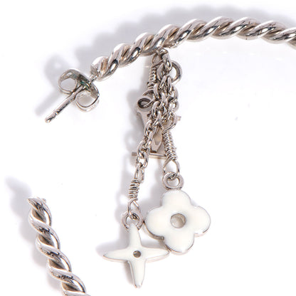 Louis Vuitton Sweet Monogram Creole Hoop Earrings White 4 of 4