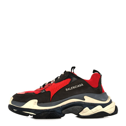 Balenciaga Fabric Mesh Mens Triple S Sneakers 41 Rouge Black 1 of 7