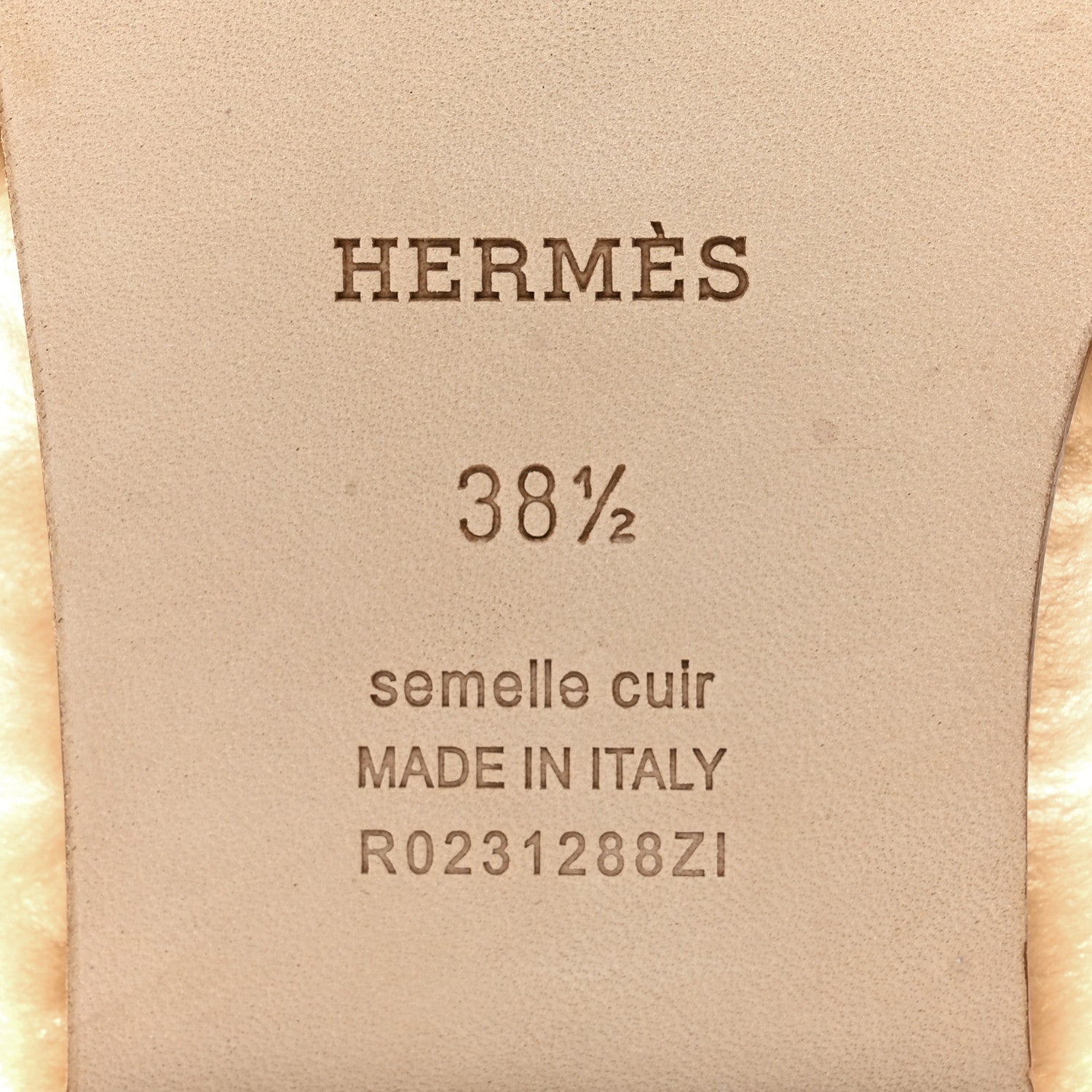 Hermes Woolskin Oran Sandals 38.5 Beige Argile 6 of 9