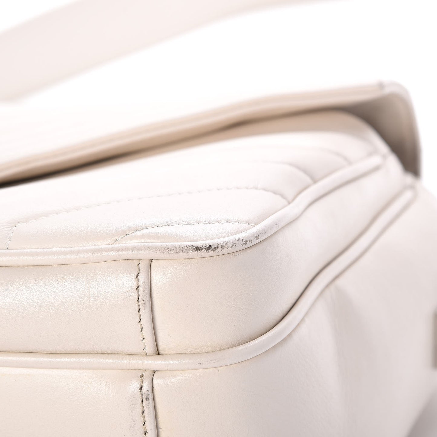 Calfskin Y Quilted Monogram Loulou Shoulder Bag Porcellana