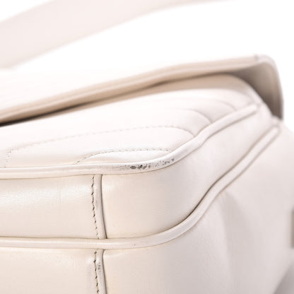 Saint Laurent Calfskin Y Quilted Monogram Loulou Shoulder Bag Porcellana 13 of 15