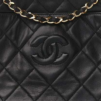Chanel Lambskin Quilted CC Tassel Camera Case Black 9 of 11