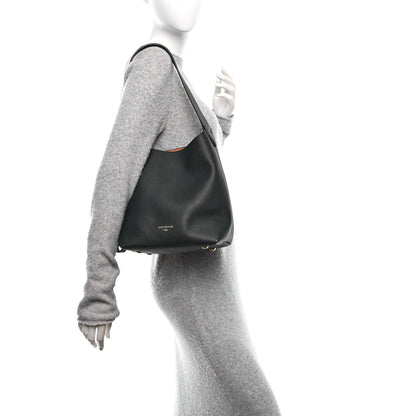 Louis Vuitton Grained Calfskin Low Key Hobo PM Black 2 of 9