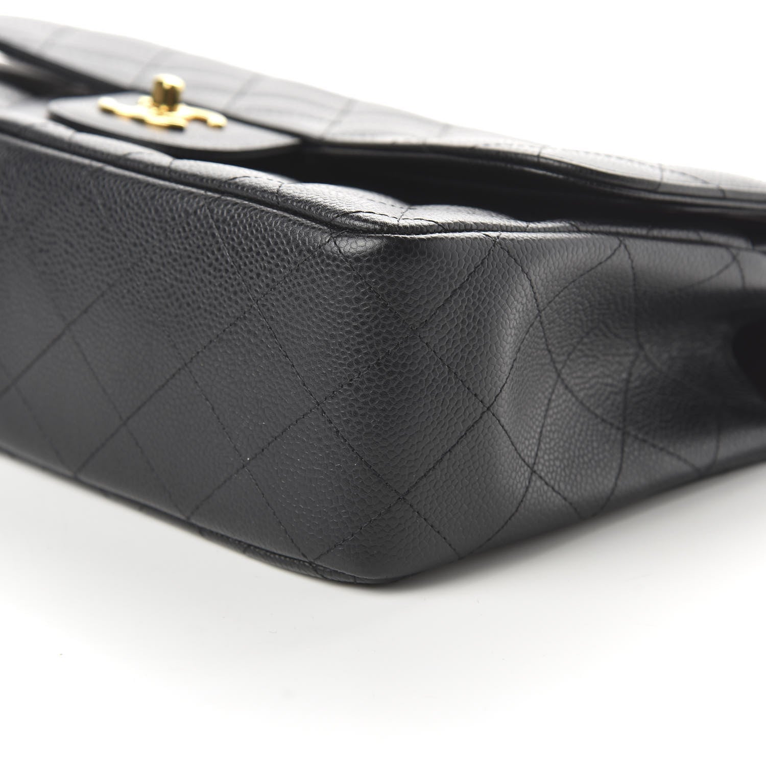 Chanel Caviar Quilted Jumbo Double Flap Black 7 of 11