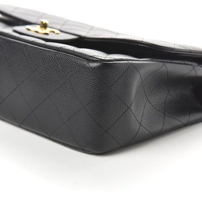 Chanel Caviar Quilted Jumbo Double Flap Black 7 of 11