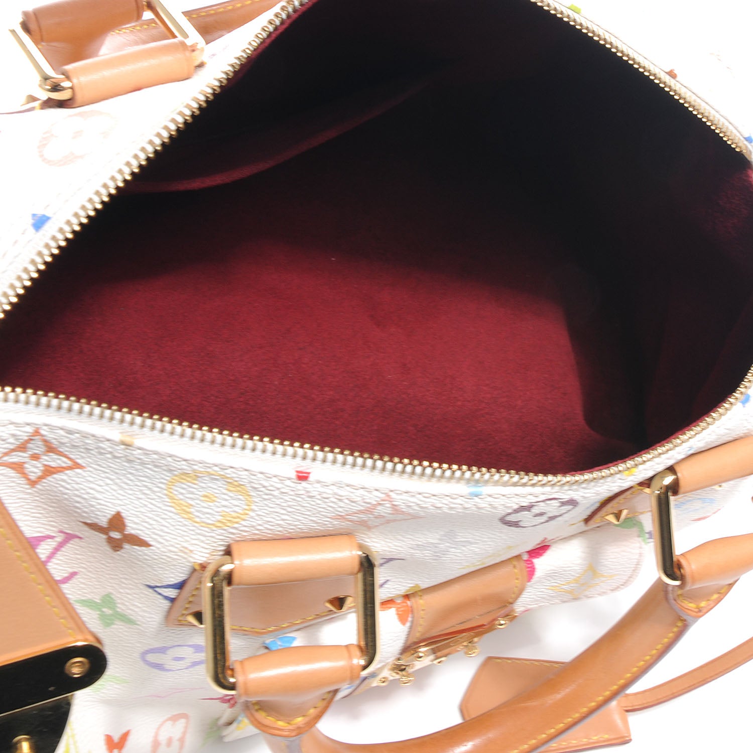 Louis Vuitton Monogram Multicolor Speedy 30 White 5 of 11
