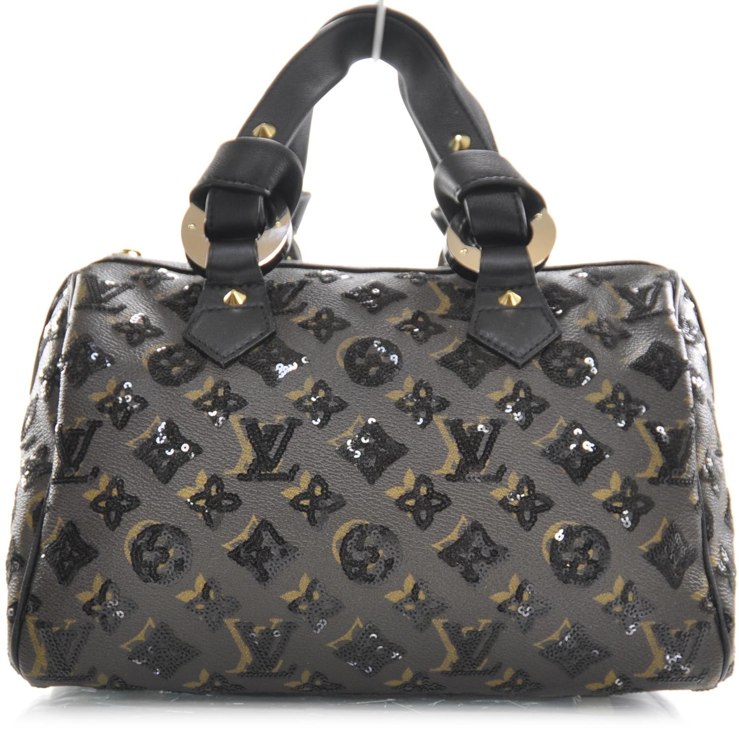 Louis Vuitton Monogram Sequins Eclipse Speedy 28 Black 1 of 8