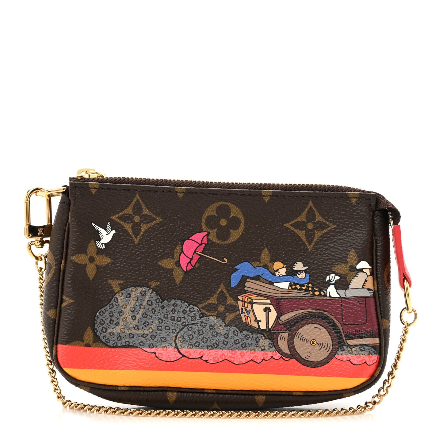 Monogram 2015 Christmas Animation Mini Pochette Accessories