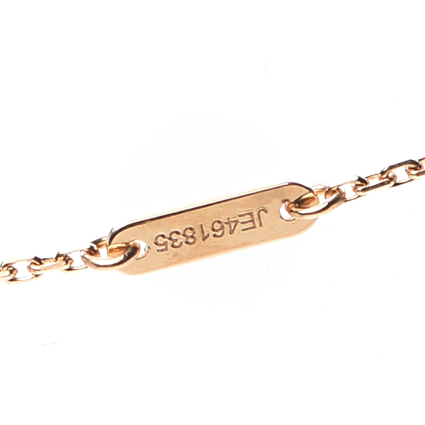 18K Rose Gold Carnelian Sweet Alhambra Pendant Necklace