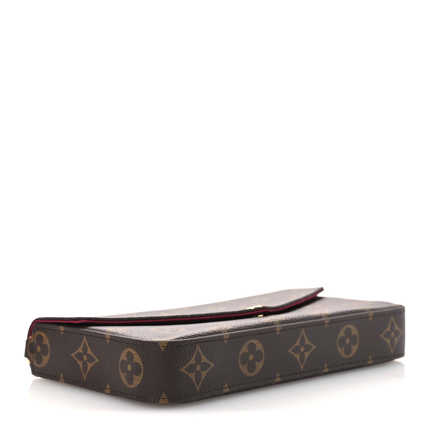 Louis Vuitton Monogram Pochette Felicie Chain Wallet Fuchsia 5 of 12