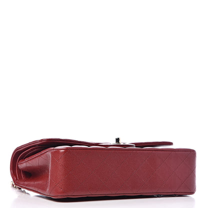 Chanel Caviar Quilted Medium Double Flap Dark Red 4 of 10
