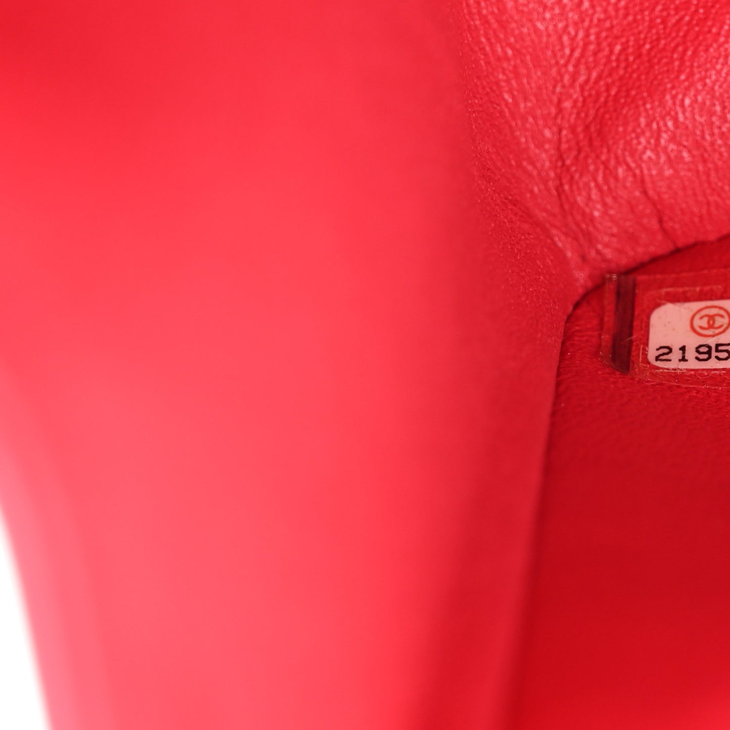 Lambskin Quilted Jumbo Double Flap Red