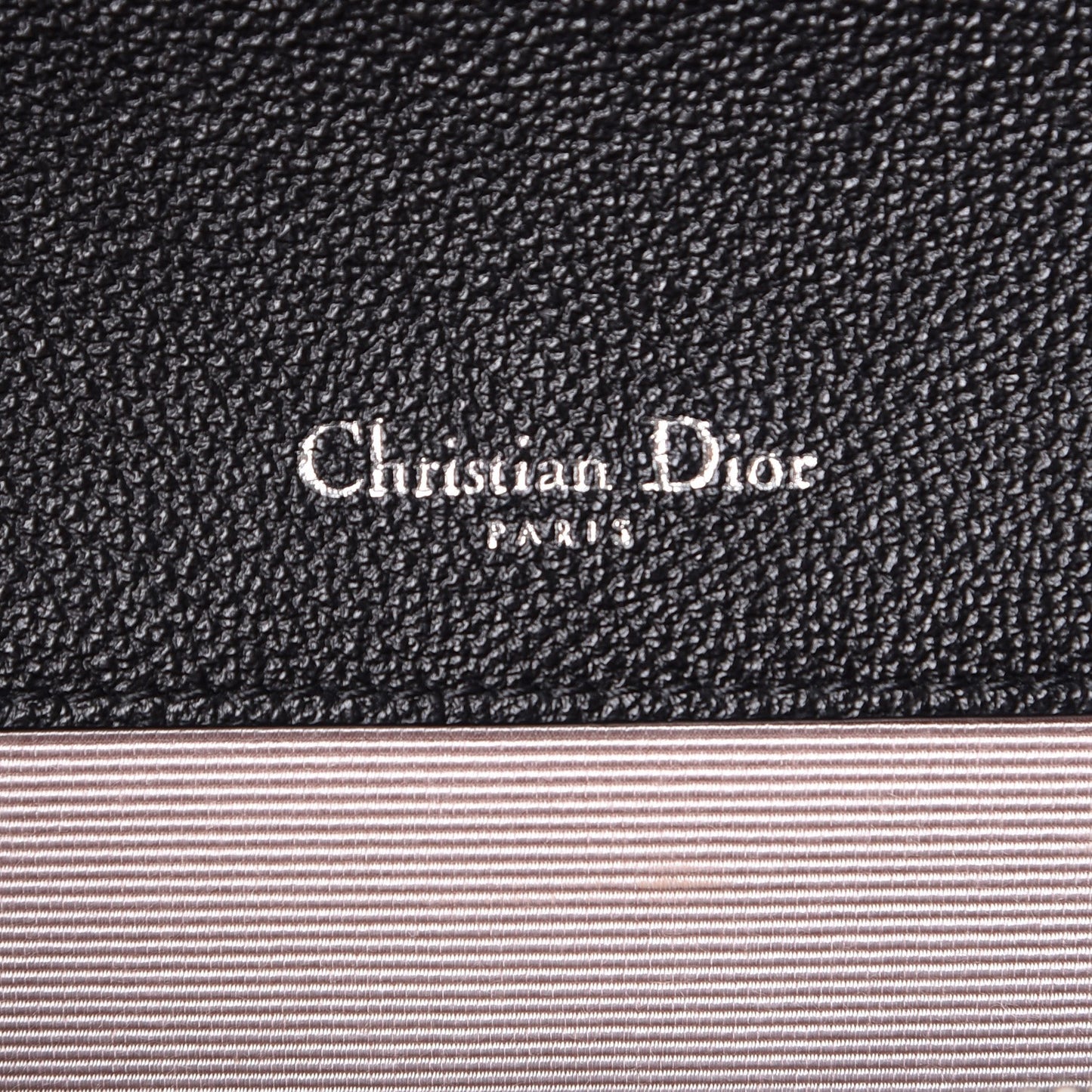 Grained Calfskin Diorama Satchel Black