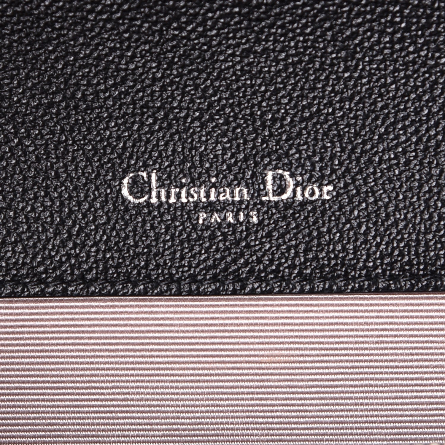 Christian Dior Grained Calfskin Diorama Satchel Black 6 of 7