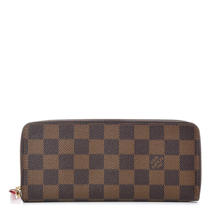Louis Vuitton Damier Ebene Clemence Wallet Cherry 1 of 10