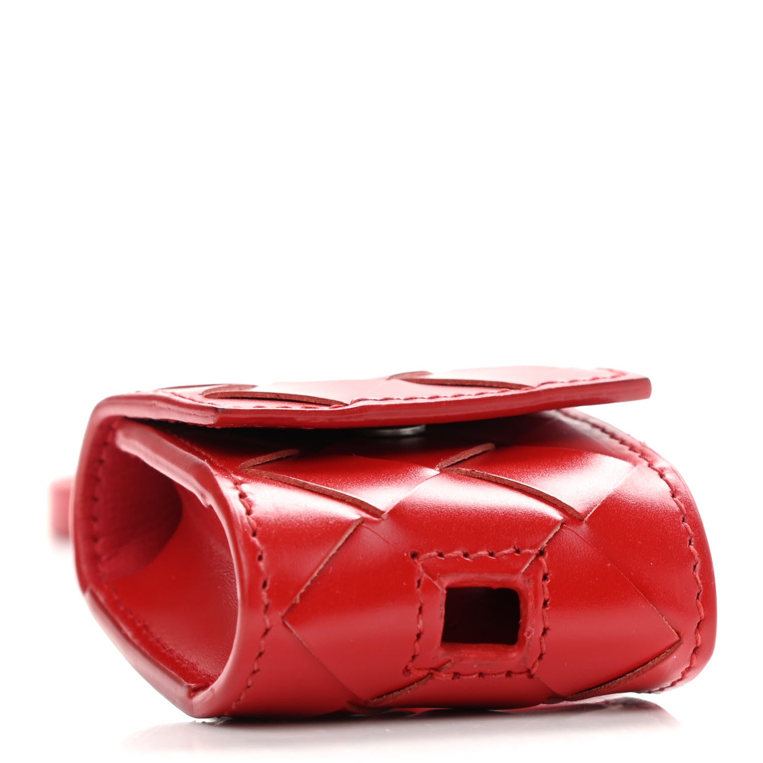 Bottega Veneta Nappa Maxi Intrecciato Airpods Case Red 4 of 8