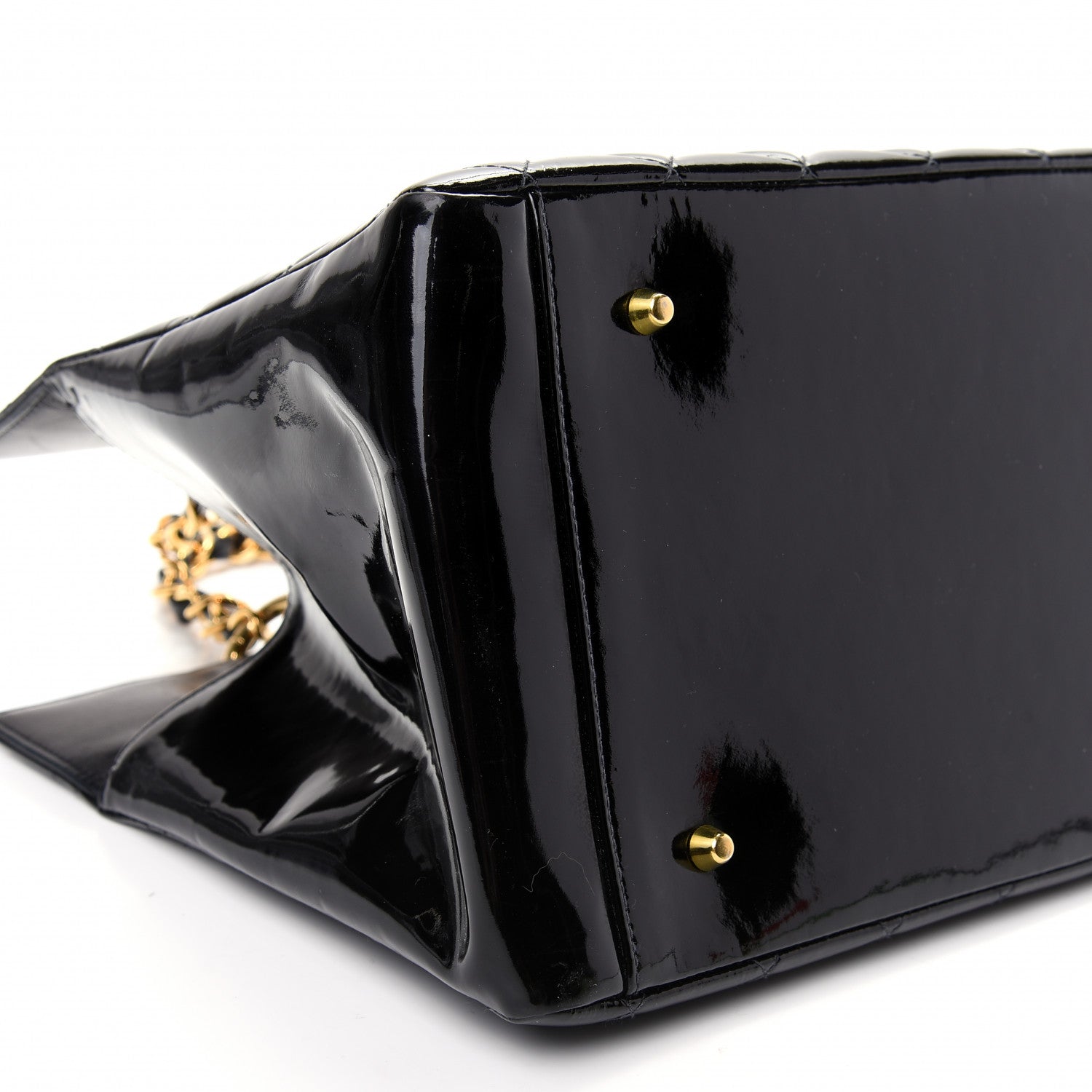 Chanel Patent Quilted Timeless CC Tote Black 6 of 9