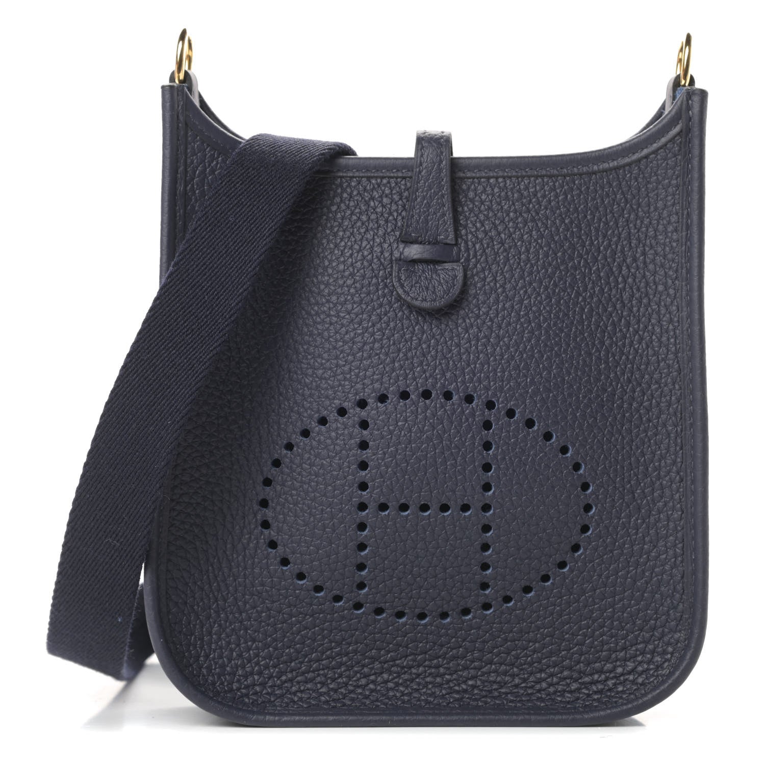 Hermes Taurillon Clemence Evelyne TPM Bleu Nuit 1 of 12