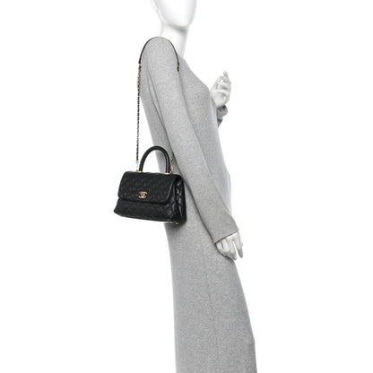 Chanel Caviar Quilted Mini Coco Handle Flap Black 2 of 10
