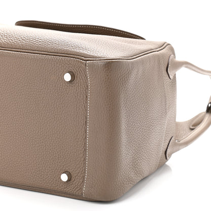 Hermes Taurillon Clemence Lindy 34 Etoupe 9 of 10