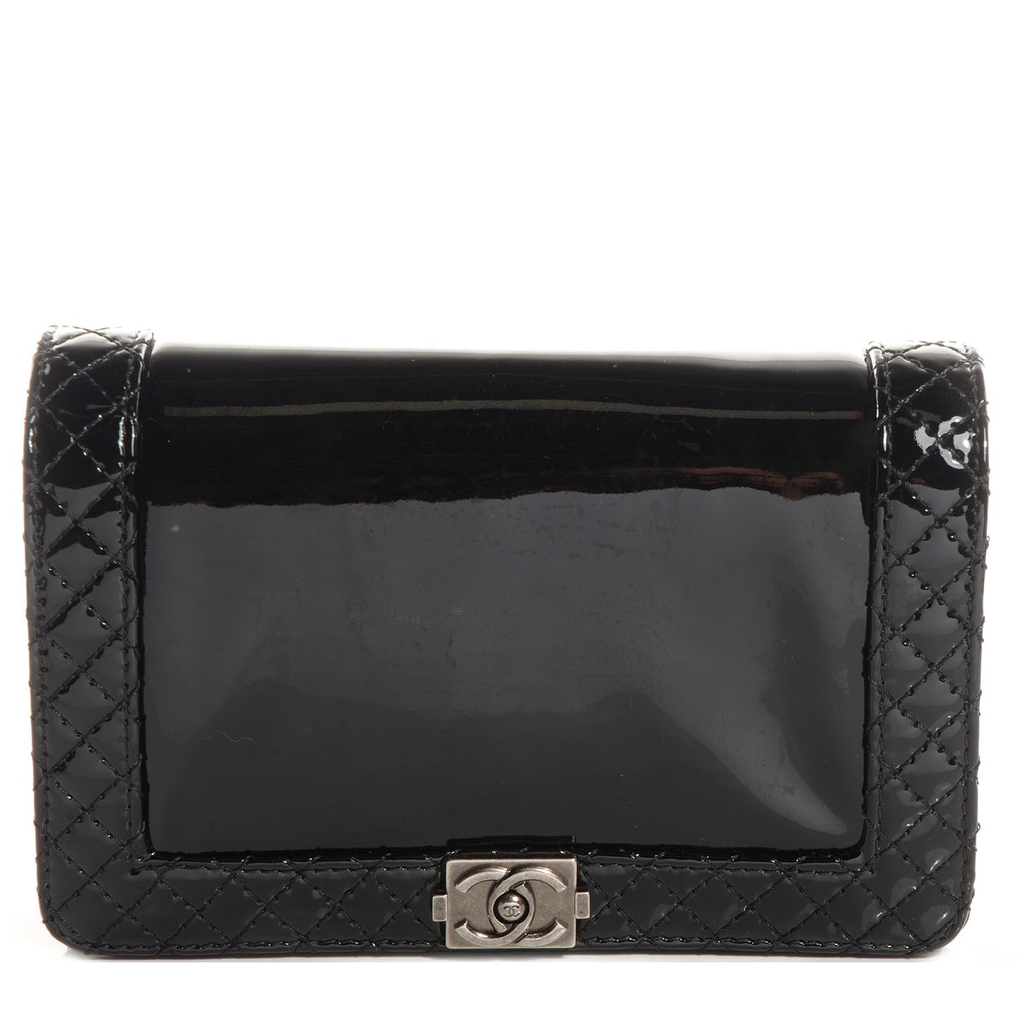 Patent Small Boy Reverso Flap Black