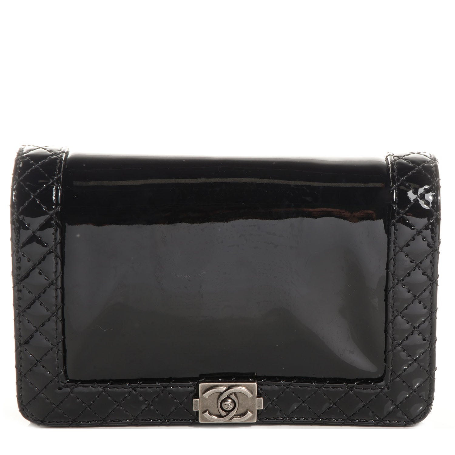 Chanel Patent Small Boy Reverso Flap Black 1 of 9