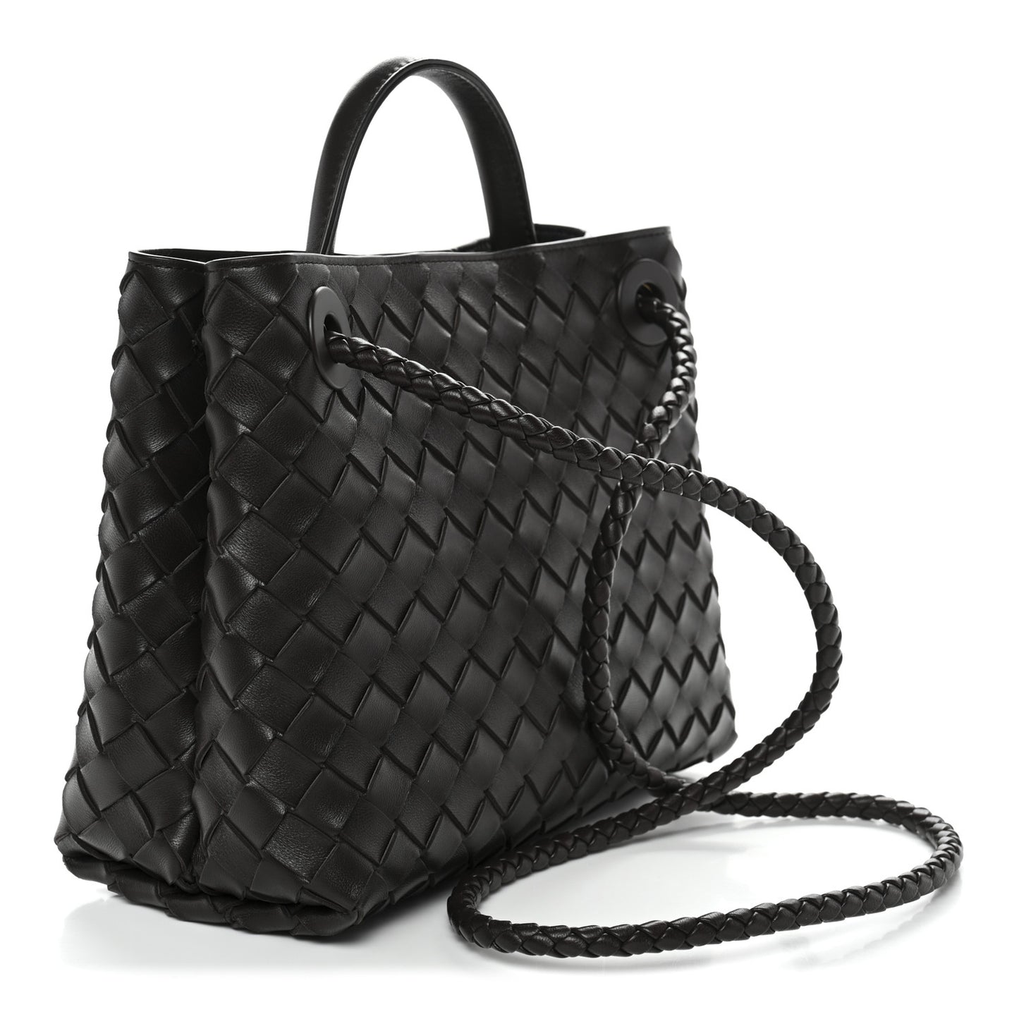 Nappa Intrecciato Small Andiamo Shoulder Bag Fondant