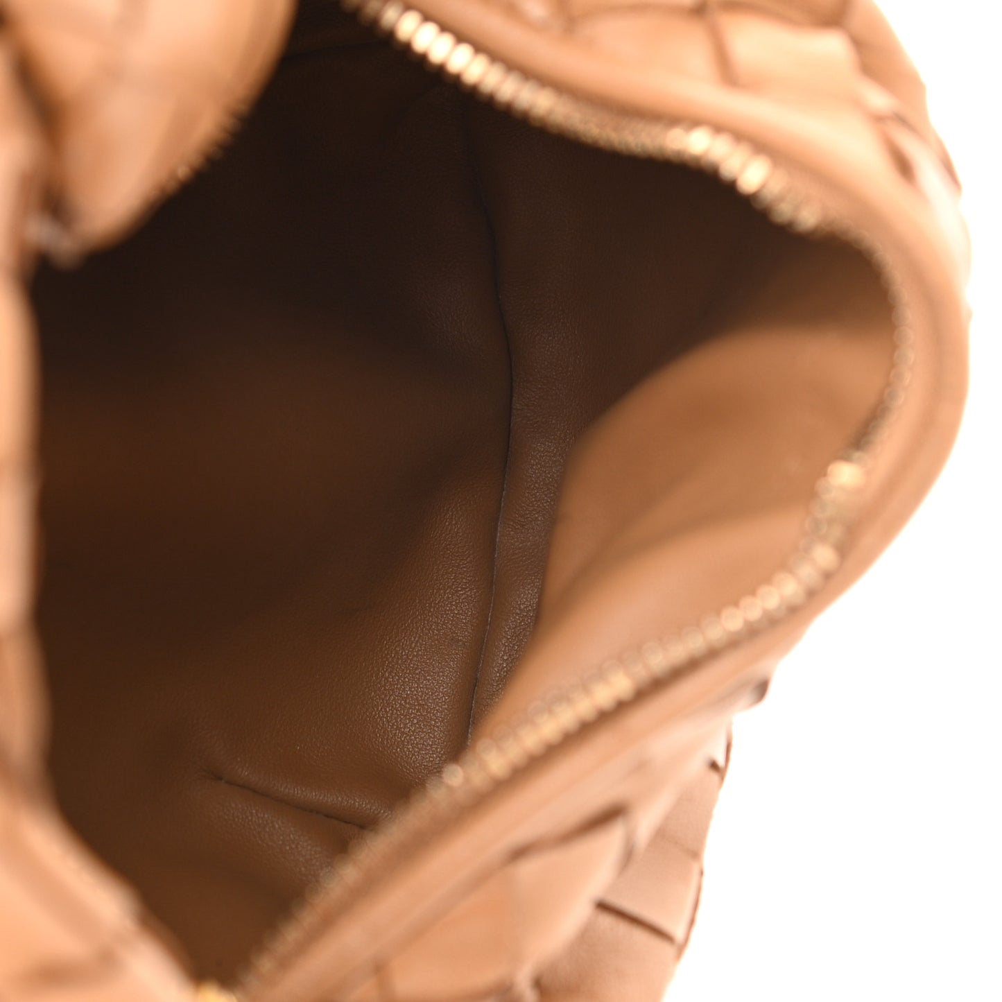 Nappa Intrecciato Mini Jodie Caramel