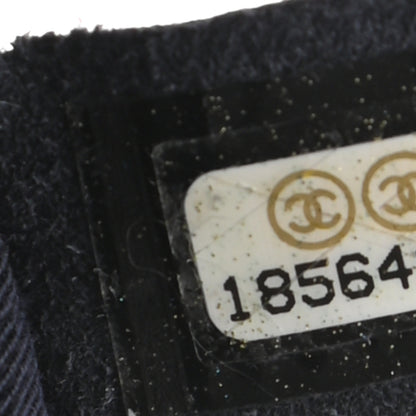 Chanel Iridescent Caviar Quilted Medium Boy Flap Dark Blue 6 of 9