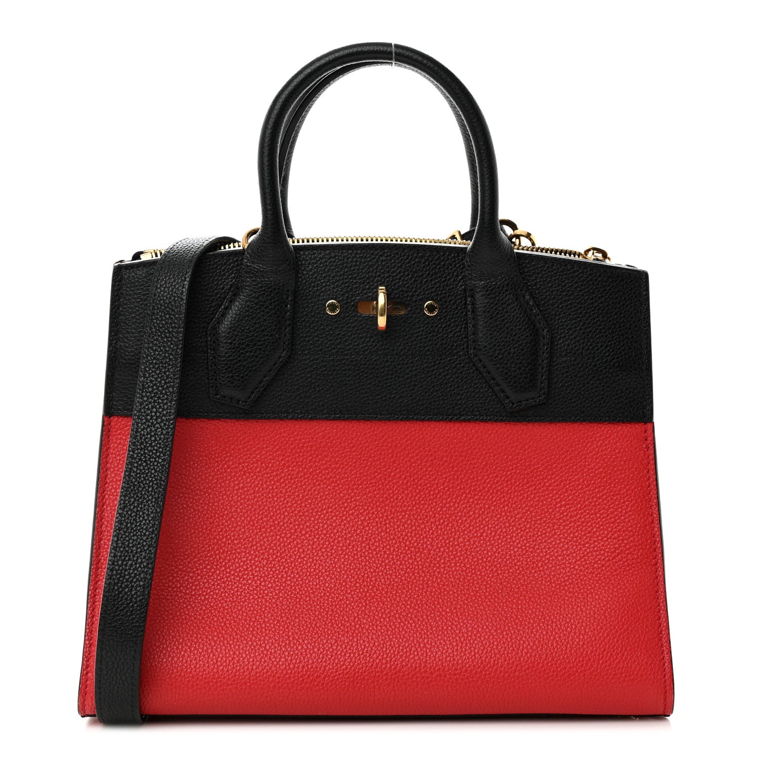 Louis Vuitton Taurillon City Steamer PM Black Rouge 1 of 15