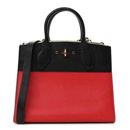 Louis Vuitton Taurillon City Steamer PM Black Rouge 1 of 15
