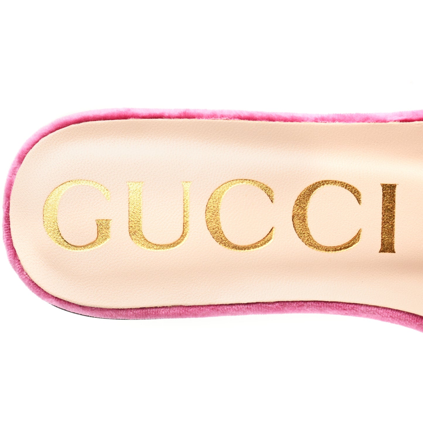 Velvet Crystal Square G Madelyn Slide Sandals 37 Light Raspberry Rose