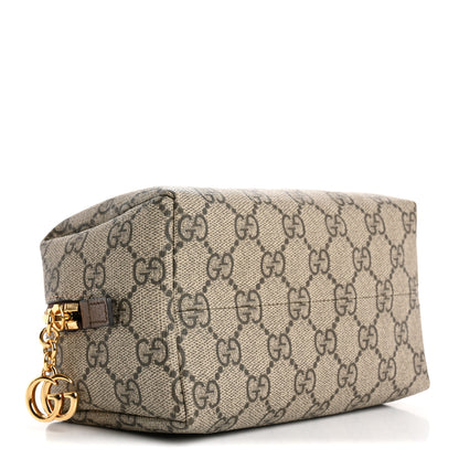Gucci Soft GG Supreme Monogram Calfskin Small Ophidia Cosmetic Case Beige Ebony New Acero 4 of 7