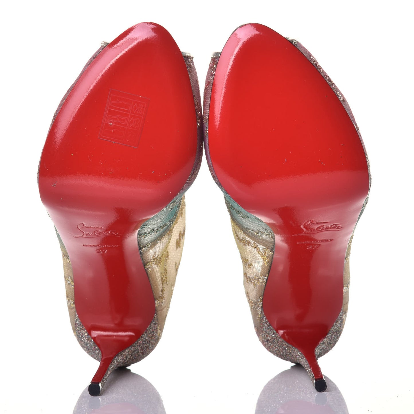 Rete Tulle Top Top 120 Ankle Boots 37 Multicolor