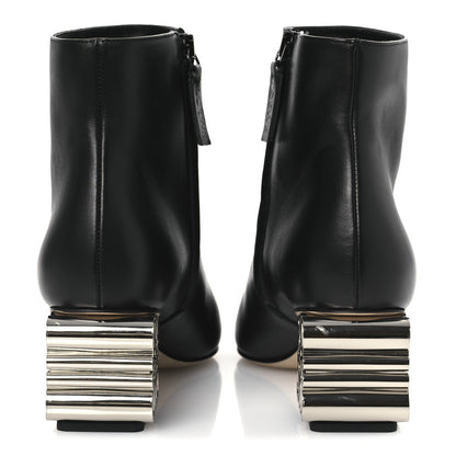 Loewe Calfskin Anagram Ankle Boots 39 Black 4 of 7