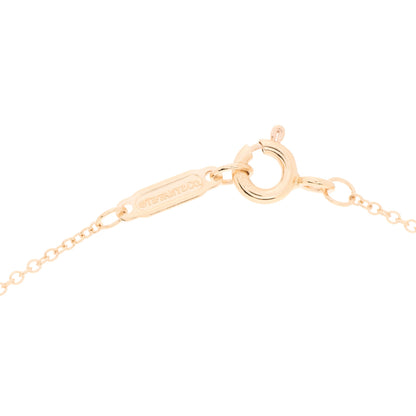 Tiffany 18K Rose Gold Diamond Atlas Pierced Pendant Necklace 4 of 5