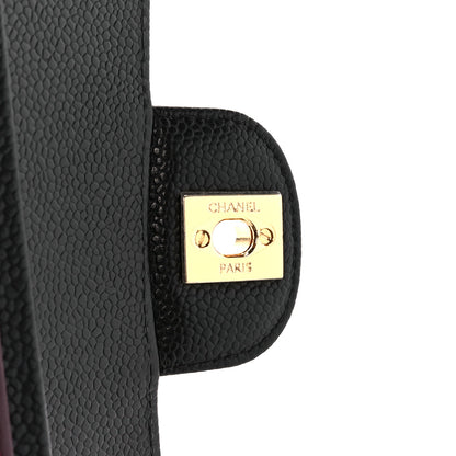 Chanel Caviar Quilted Medium Double Flap Black 7 of 12
