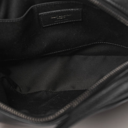 Saint Laurent Calfskin Matelasse Monogram Lou Camera Bag Black 5 of 10