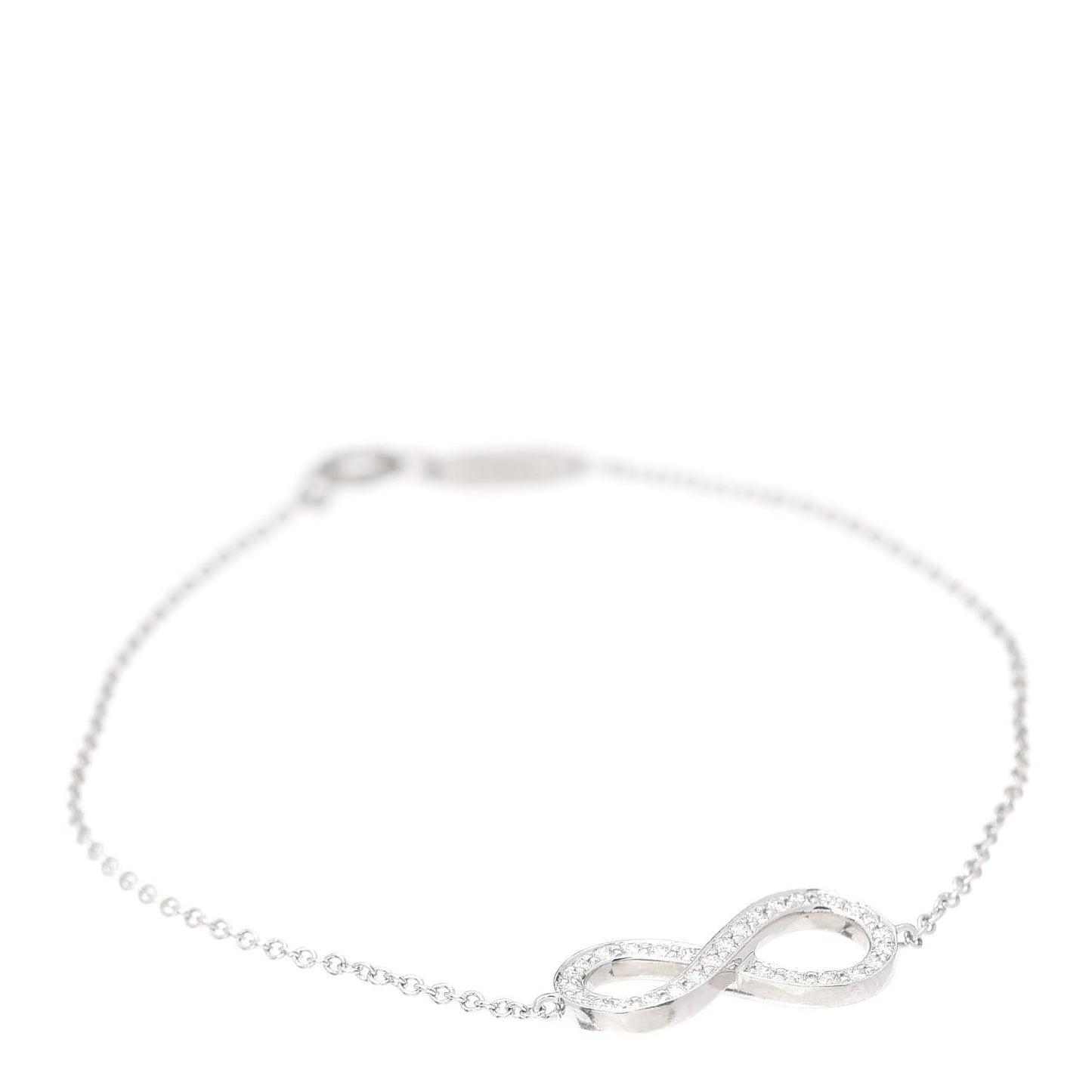 Platinum Diamond Infinity Bracelet