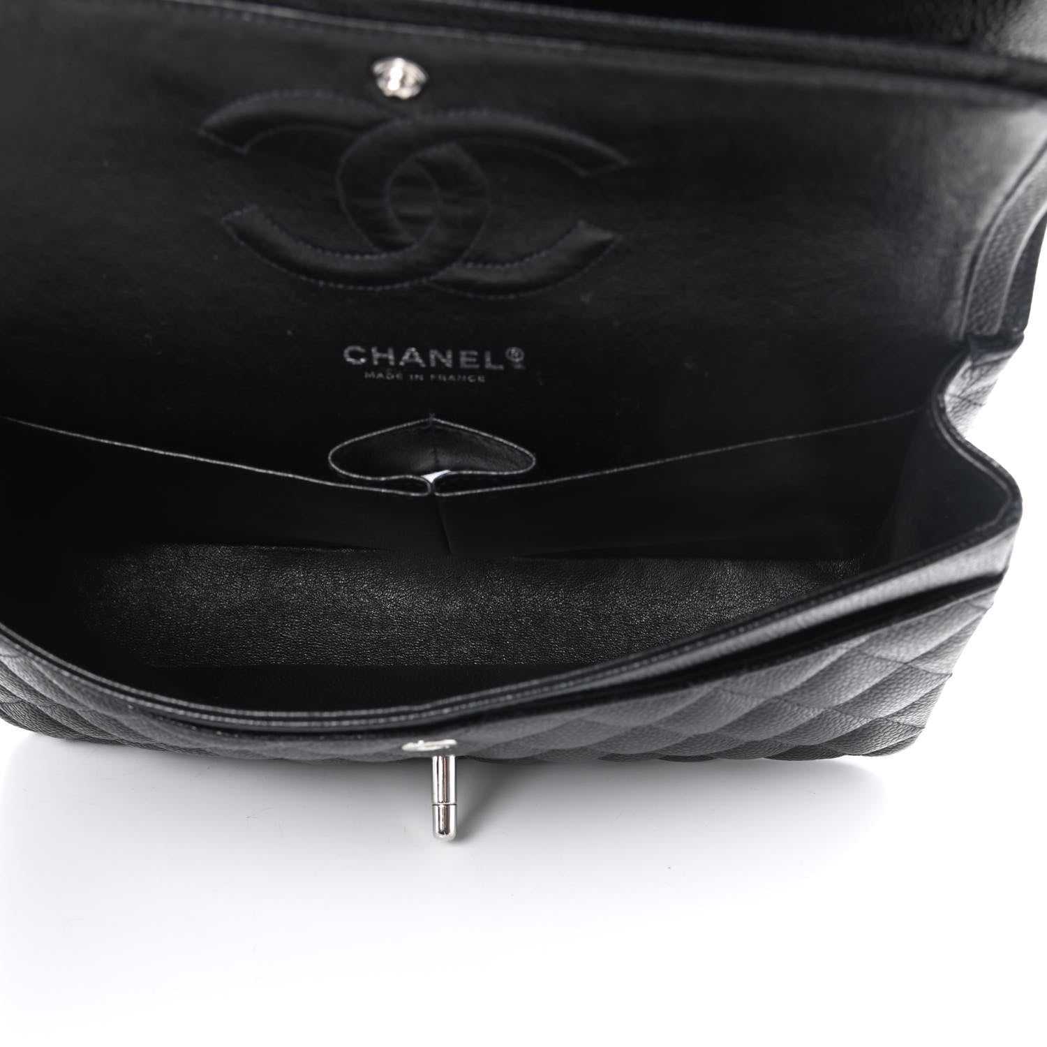 Chanel Caviar Quilted Medium Double Flap Black 5 of 13