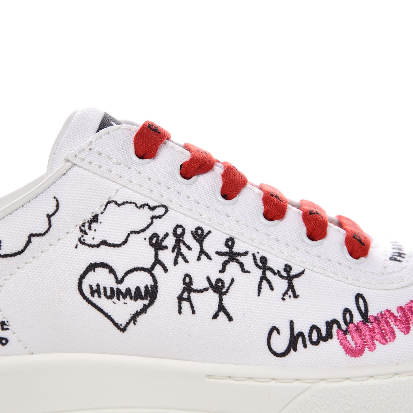 x Pharrell Williams Canvas Womens Sneakers 38 White