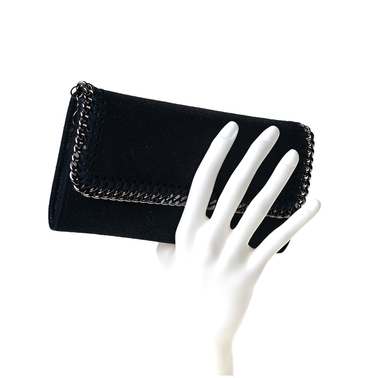 Shaggy Deer Falabella Flap Wallet Black
