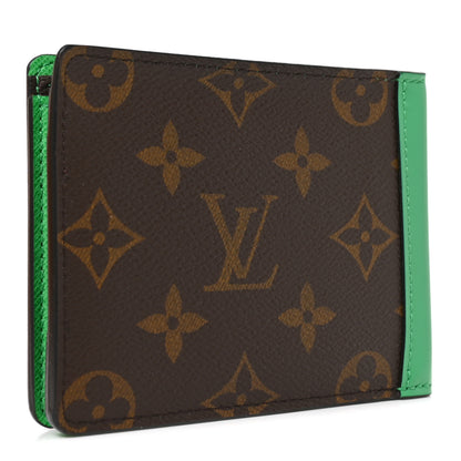 Louis Vuitton Monogram Macassar Multiple Wallet Green 3 of 7