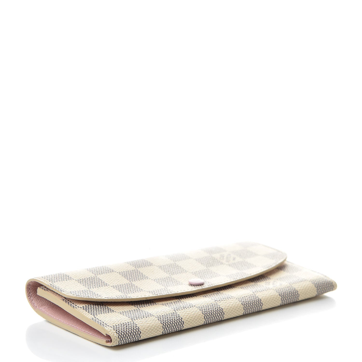Louis Vuitton Damier Azur Emilie Wallet Rose Ballerine 4 of 7