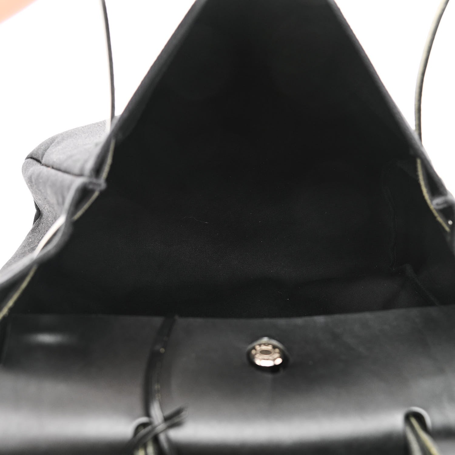 Hermes Toile Officier Vache Calfskin Herbag 39 GM Black 5 of 19