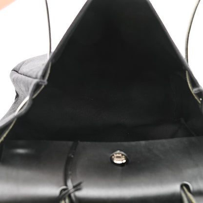 Hermes Toile Officier Vache Calfskin Herbag 39 GM Black 5 of 19