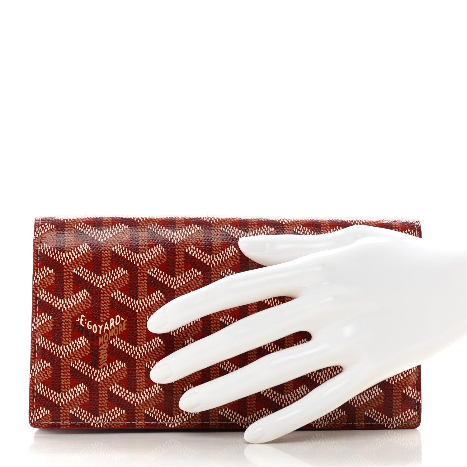 Goyard Goyardine Richelieu Wallet Red 2 of 10