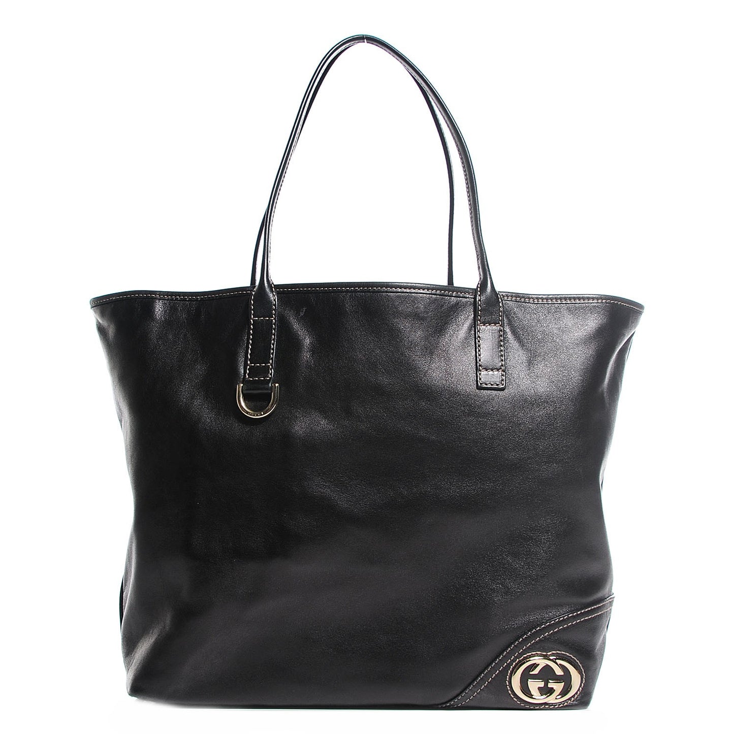 Leather Medium New Britt Tote Black