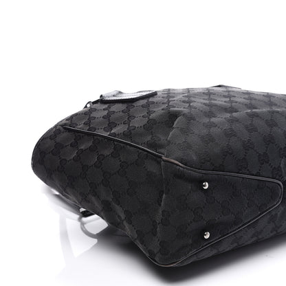 Gucci Monogram Medium Tote Black 7 of 10